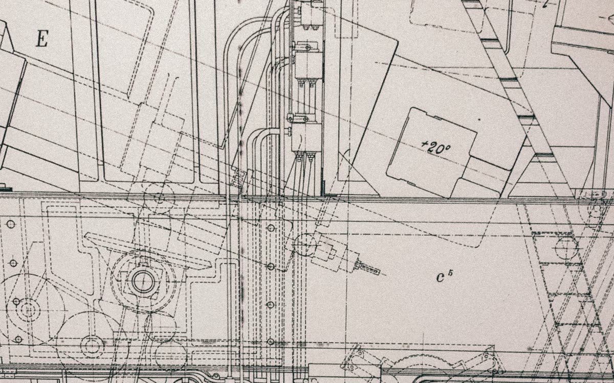 Detail of an old technical drawing